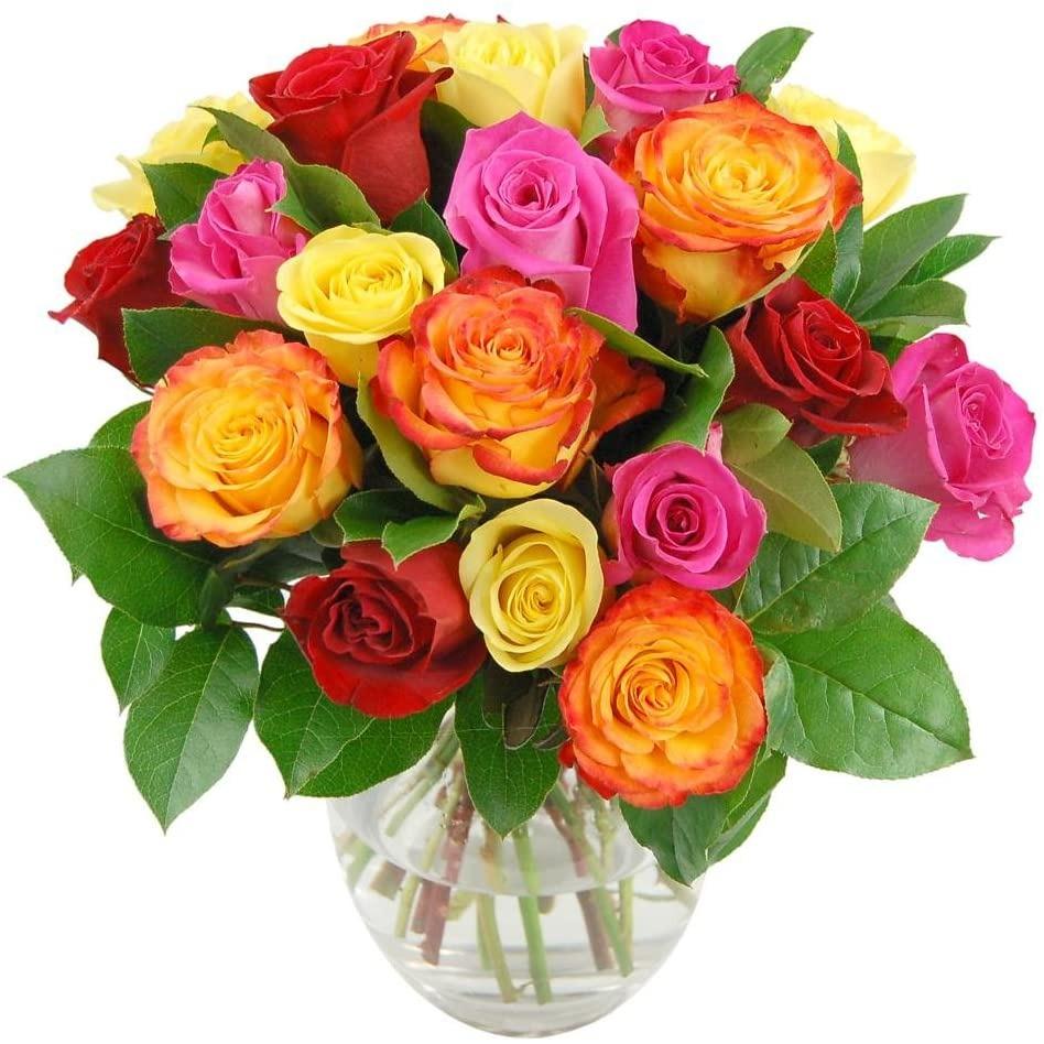 24 Mixed roses vase product541